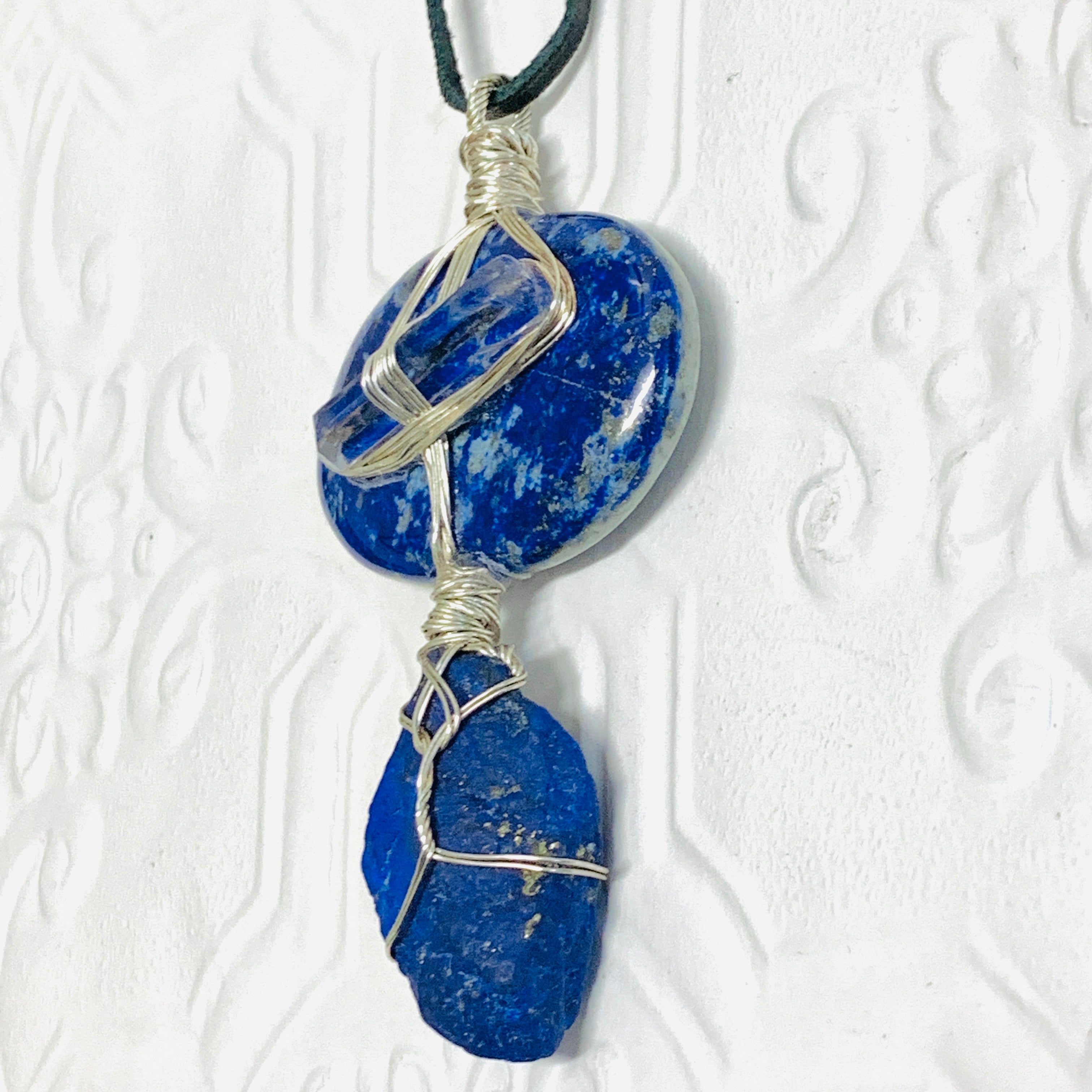 Lapis Lazuli and Quartz Necklace.