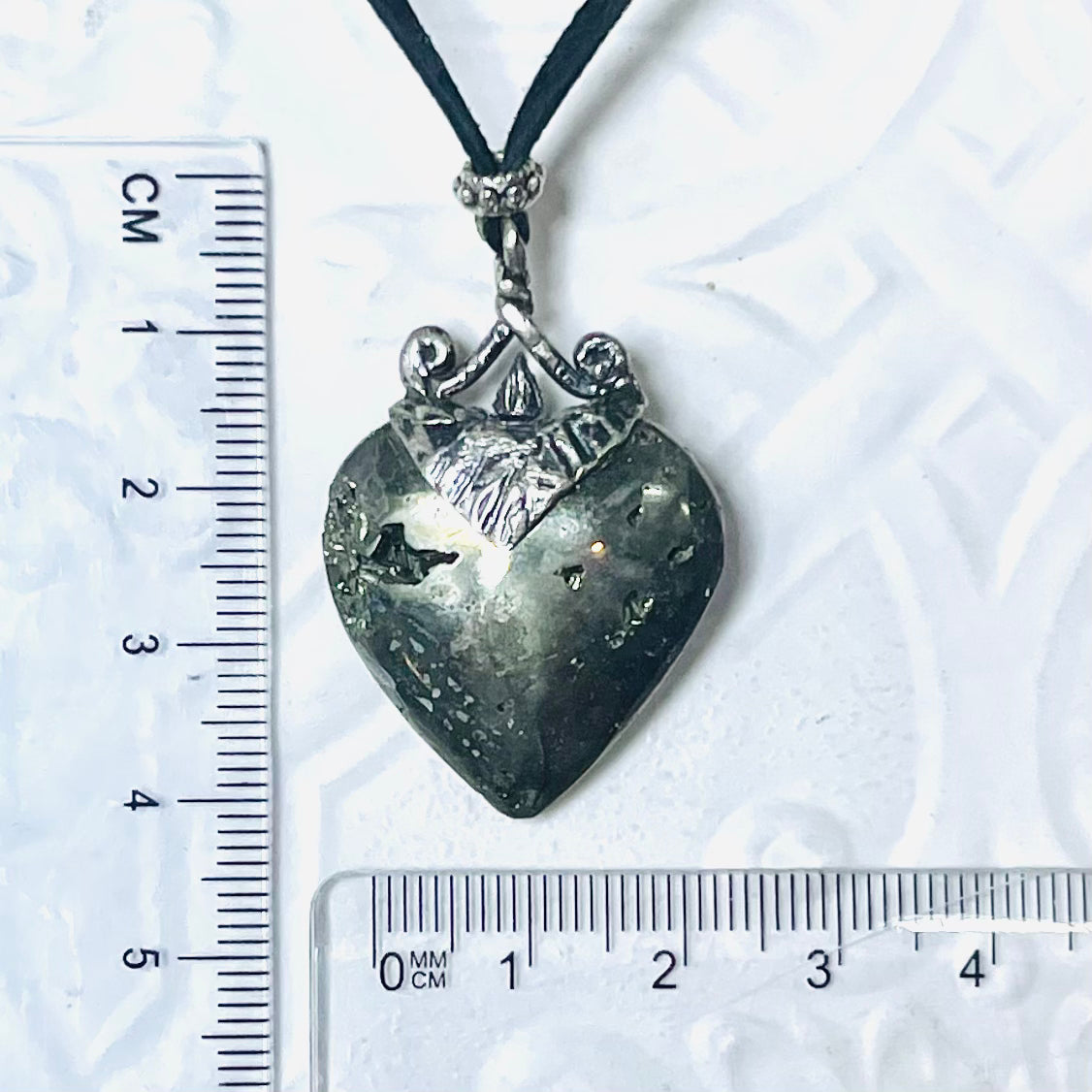 Pyrite Heart Pendant