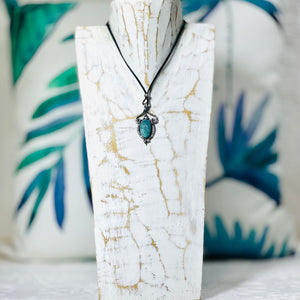 Teal Howlite Pendant