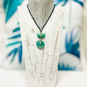 Chrysoprase and Fluorite Necklace