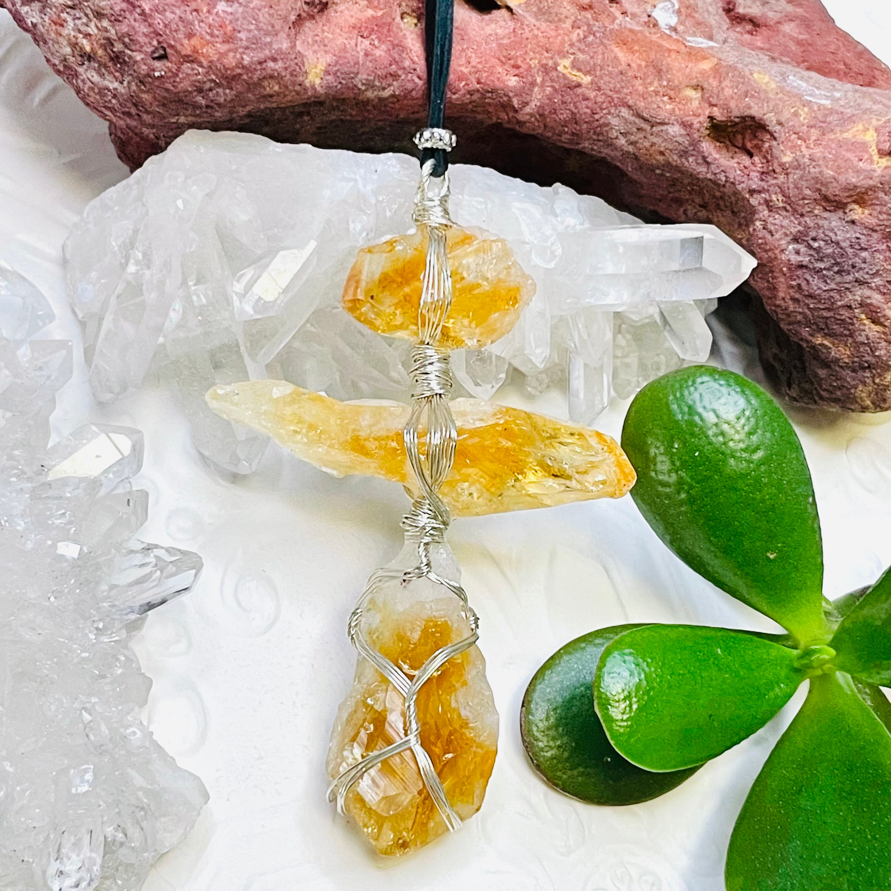 Raw Citrine Necklace