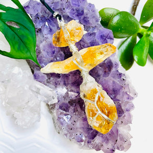 Raw Citrine Necklace