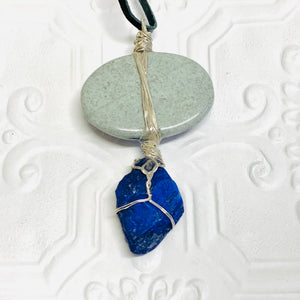 Lapis Lazuli and Quartz Necklace.
