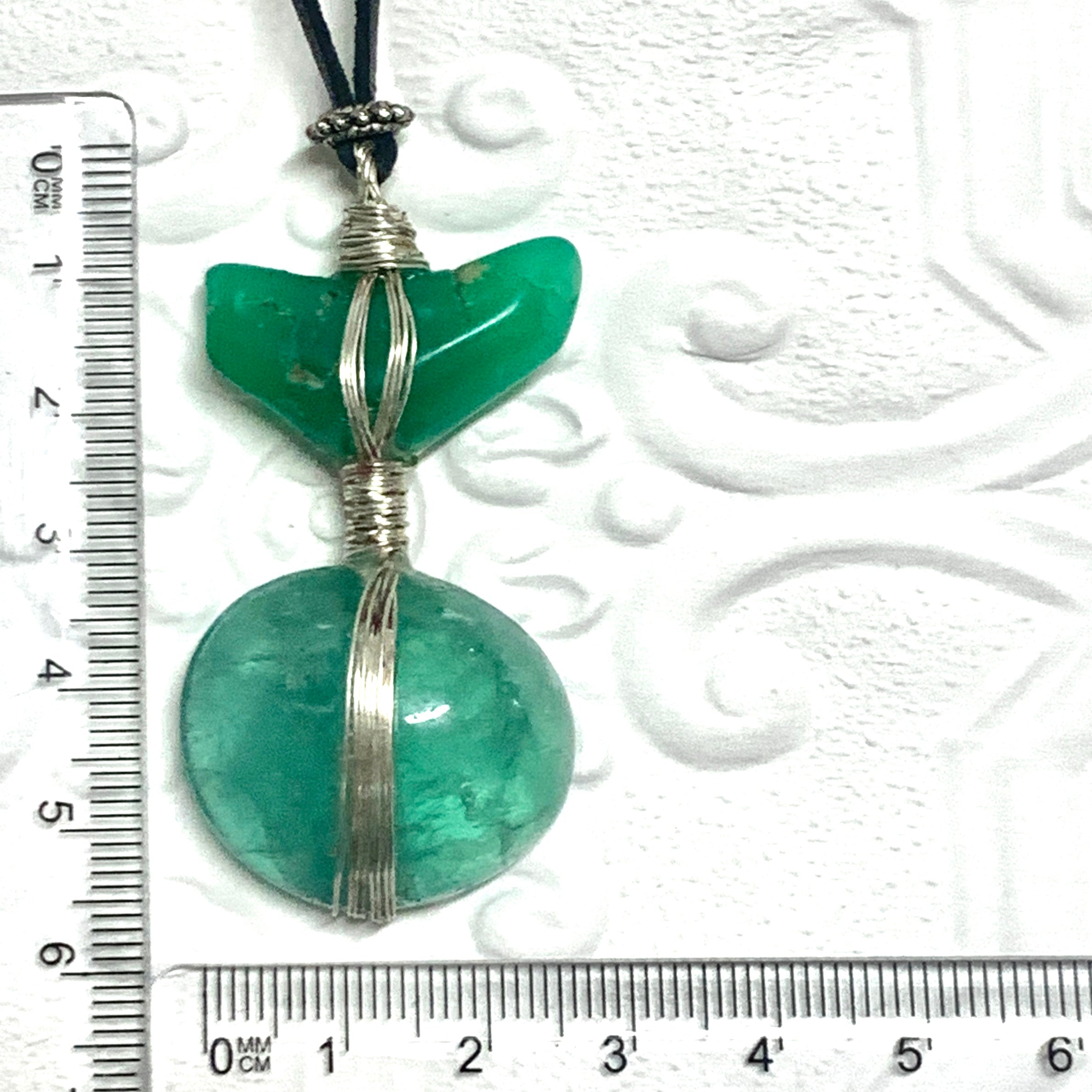Chrysoprase and Fluorite Necklace